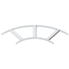 OBO BETTERMANN - Curva 90 gradi con piolo trapezoidale B256mm in alluminio decapato SLB 90 42 250ALU.