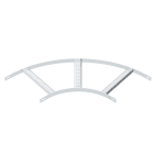 OBO BETTERMANN - Curva 90 gradi con piolo trapezoidale B306mm in alluminio decapato SLB 90 42 300ALU.