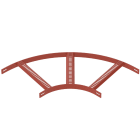 OBO BETTERMANN - Slb 90 62 400 Sg Curva 90 con piolo trapezoidale B410mm Acciaio fondo applicato a caldo.