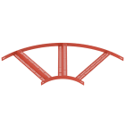 OBO BETTERMANN - Curva 90° con piolo Z acciaio 610mm fondo applicato a caldo SLZB 90 600 SG.