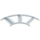 OBO BETTERMANN - Slzb 90 300 Ft Curva 90° Con Piolo Acciaio Zincato A Caldo Per Immersione B310mm.