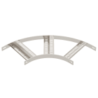 OBO BETTERMANN - Curva 90° con piolo Z B310mm Acciaio, INOX A2 1.4301 non trattato e ulteriore trattamento SLZB 90 300 A2.