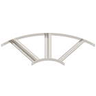 OBO BETTERMANN - Curva 90° con piolo Z acciaio inox A2 1.4301 non trattato, ulteriore trattamento B610mm SLZB 90 600 A2.
