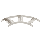 OBO BETTERMANN - Curva 90° con piolo Z B210mm Acciaio, INOX A4 1.4571 non trattato e ulteriore trattamento SLZB 90 200 A4.