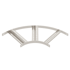 OBO BETTERMANN - Curva 90° con piolo Z B410mm Acciaio, INOX A4 1.4571 non trattato e ulteriore trattamento SLZB 90 400 A4.