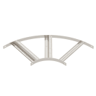 OBO BETTERMANN - Curva 90° con piolo Z B510mm Acciaio, INOX A4 1.4571 non trattato ulteriore trattamento SLZB 90 500 A4.