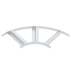 OBO BETTERMANN - Curva 90 gradi con piolo Z B 410mm in alluminio decapato SLZB 90 400 ALU.