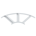OBO BETTERMANN - Curva 90 gradi con piolo Z B 510mm in alluminio decapato SLZB 90 500 ALU.