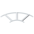 OBO BETTERMANN - Curva 90 gradi con piolo trapezoidale B410mm in alluminio decapato SLB 90 62 400ALU.