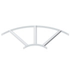 OBO BETTERMANN - Slb 90 62 600alu curva 90 con piolo trapezoidale b610mm alluminio decapato.