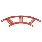 OBO BETTERMANN - Curva 90 gradi con piolo Z B 206mm in acciaio applicato a caldo fondo.