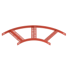 OBO BETTERMANN - Curva 90 gradi con piolo Z B 306mm in acciaio applicato a caldo fondo sganciabile.