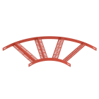 OBO BETTERMANN - Curva 90 gradi con piolo Z B 406mm in acciaio applicato a caldo fondo.