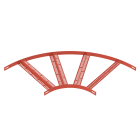 OBO BETTERMANN - Curva 90 gradi con piolo Z acciaio 506mm applicato a caldo fondo SG L 90 500.