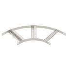 OBO BETTERMANN - Curva 90° con piolo Z acciaio inox 306mm A2 1.4301 non trattato, ulteriore trattamento.