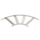 OBO BETTERMANN - Curva 90° con piolo Z acciaio inox 406mm A2 1.4301 non trattato, ulteriore trattamento.