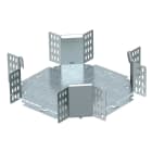 OBO BETTERMANN - RK 130 FT Derivazione a croce connettore orizzontale angolo 110x300 Acciaio zincato caldo immersione.