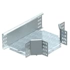 OBO BETTERMANN - Derivazione a T connettore orizzontale angolo 110x300 Acciaio zincato caldo immersione.