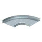 OBO BETTERMANN - Curva 90 gradi orizzontale, tipo rotondo 60x600 in acciaio zincato a caldo per immersione.