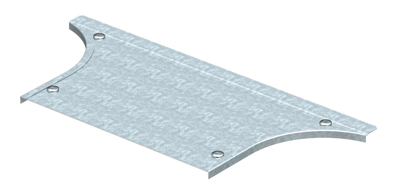 OBO BETTERMANN - DFAA 400 FS coperchio, derivazione laterale terminale per RAA 400 B400mm acciaio zincato in continuo.