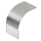 OBO BETTERMANN - Coperchio curva verticale 90° discesa B600mm Acciaio INOX A4 1.4571 non trattato ulteriore trattamento.