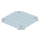 OBO BETTERMANN - Coperchio incrocio con bussola per DFK 200 RK 200 B200mm Acciaio zincatura a nastro Double Dip zinco alluminio.
