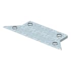 OBO BETTERMANN - Coperchio derivazione laterale T terminale per DFAA 300 B300mm in acciaio zincato a nastro Double Dip zinco alluminio.