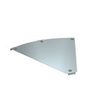 OBO BETTERMANN - Coperchio curva 45 gradi per curva DFBM 45 500 in acciaio zincato B=500mm.