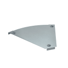 OBO BETTERMANN - Coperchio curva 45° per RBM 45 300 B=300mm Acciaio zincatura a nastro Double Dip, zinco/alluminio.