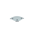 OBO BETTERMANN - Coperchio curva 90° per RBM 90 100 B=100mm Acciaio zincatura a nastro Double Dip, zinco/alluminio.