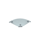 OBO BETTERMANN - Coperchio curva 90° per RBM 90 150 B=150mm Acciaio zincatura a nastro Double Dip, zinco/alluminio.