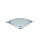 OBO BETTERMANN - Coperchio curva 90° per RBM 90 200 B=200mm Acciaio zincatura a nastro Double Dip, zinco/alluminio.