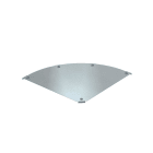 OBO BETTERMANN - Coperchio curva 90° per RBM 90 500 B=500mm Acciaio zincatura a nastro Double Dip, zinco/alluminio.