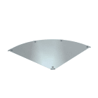 OBO BETTERMANN - Coperchio curva 90Â° per RBM 90 600 B=600mm Acciaio zincatura a nastro Double Dip, zinco/alluminio.