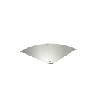 OBO BETTERMANN - Coperchio curva 90 per RBM 90 400 B=400mm Acciaio INOX A4 1.4571 non trattato ulteriore trattamento DFBM 90 400 A4 coperchio curva 90.