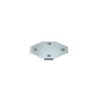 OBO BETTERMANN - Coperchio incrocio per DFKM 100 e RKM 100, B=100mm, acciaio zincato a nastro Double Dip, zinco alluminio.
