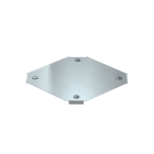 OBO BETTERMANN - Coperchio incrocio per DFKM 200 e RKM 200, B=200mm, acciaio zincato a nastro Double Dip, zinco/alluminio.