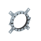 OBO BETTERMANN - Collare antincendio tubazione per tubi combustibili Ø75mm, materiale costruzione intumescente grigio.