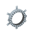 OBO BETTERMANN - Collare antincendio tubazione TCX-160 per tubi combustibili Ø160mm intumescente grigio.