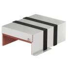 OBO BETTERMANN - Box tagliafuoco 3 lati con interno intumescente 300x223x116 Acciaio INOX A2 1.4301 non trattato ulteriore trattamento PMB 620-3 A2.
