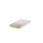 OBO BETTERMANN - Piastra antincendio GLB-PG3 asolata 220x120x20 in calcestruzzo leggero fibra di vetro grigio.