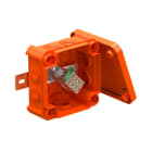 OBO BETTERMANN - T60ED 06A Scatola di Derivazione Junction Box for Function Maintenance 114x114x57 Polipropilene Arancio Pastello RAL 2003