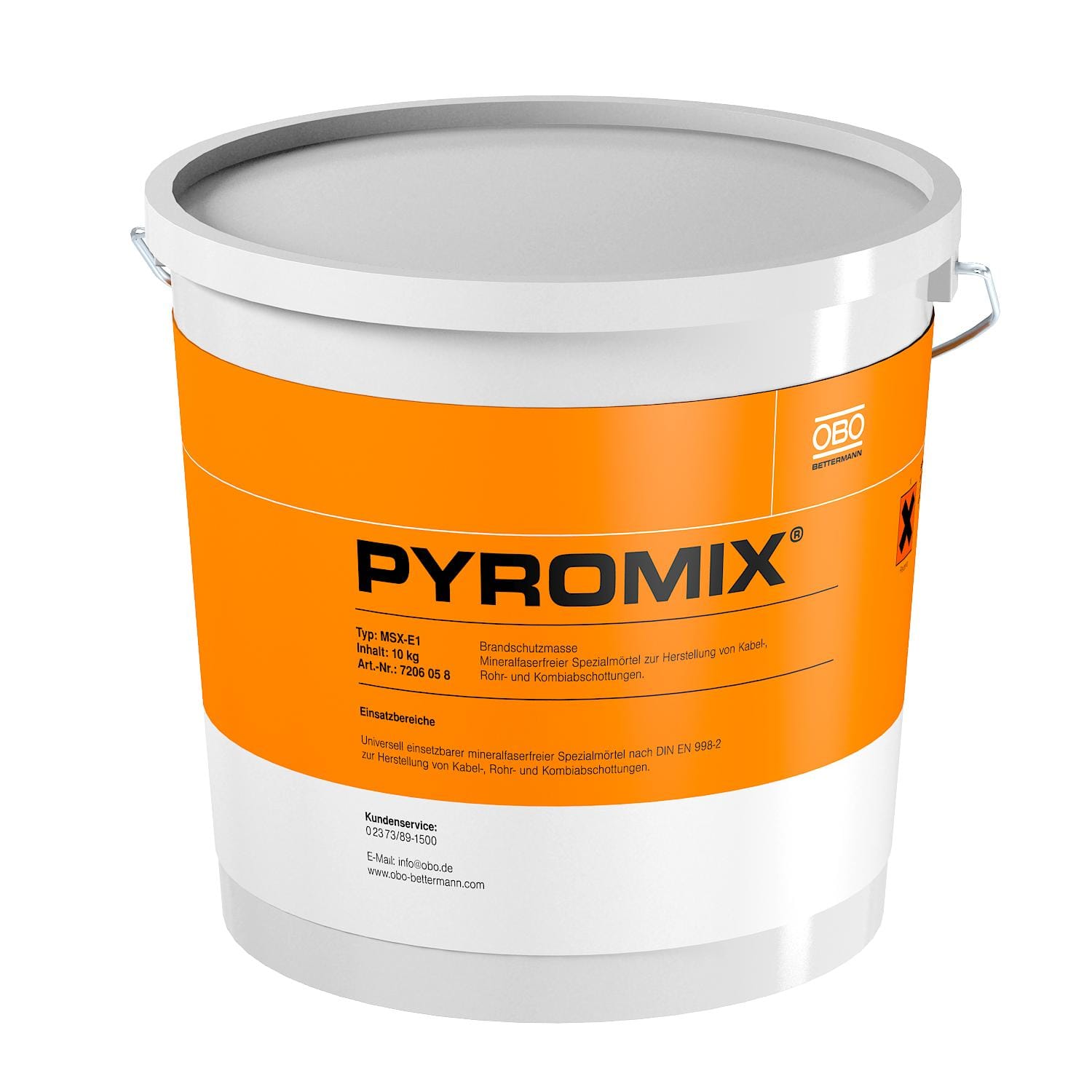 OBO BETTERMANN - Malta antincendio MSX-E1 per isolamento combinato 10kg speciale.