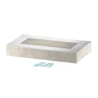 OBO BETTERMANN - Elemento terminale BSKD09-K1021 105x210 in calcestruzzo leggero fibra di vetro grigio.