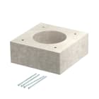 OBO BETTERMANN - Rinforzo per PYROLINE con 100x100x40 in calcestruzzo leggero e fibra di vetro grigio.