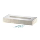 OBO BETTERMANN - Elemento terminale BSKH09-K0521 50x210 in calcestruzzo leggero fibra di vetro grigio.