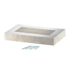 OBO BETTERMANN - Elemento terminale per BSKH09-K1021 102x210 in calcestruzzo leggero fibra di vetro grigio.