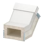 OBO BETTERMANN - Curva a salire BSKH09-K1021 105x210 in calcestruzzo leggero fibra di vetro grigio.