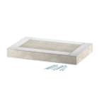 OBO BETTERMANN - Elemento terminale EI60 for PLCD D061220 200x120 in calcestruzzo leggero fibra di vetro grigio.