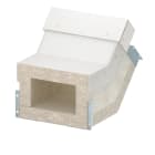 OBO BETTERMANN - Curva a salire EI90 for PLCS D090810 200x120 in calcestruzzo leggero fibra di vetro grigio.